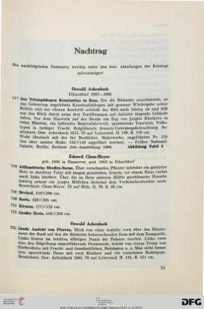 Nachtrag (Nr. 717-742)