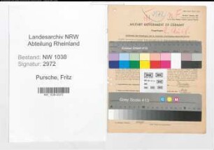 Entnazifizierung Fritz Pursche , geb. 17.05.1892 (Maurer)