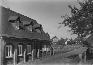 Ortsteilansicht : Ortsteilansicht mit Umgebindehaus