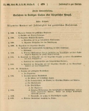 Erster Abschnitt. Allgemeine Normen und Zuständigkeit des gerichtlichen Verfahrens