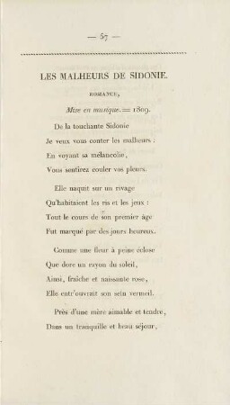 Les Malheurs De Sidonie