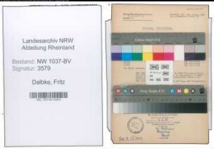 Entnazifizierung Fritz Dalbke , geb. 26.06.1900 (Tabakwarenhaendler)