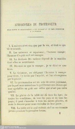 Aphorismes du Professeur