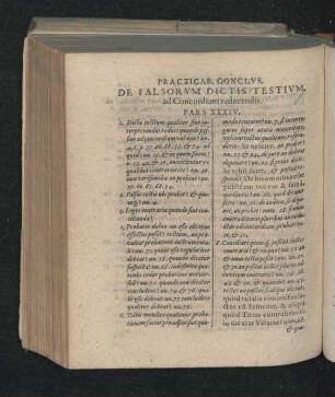 De Falsorum Dictis Testium, ad Concordiam reducendis. Pars XXXIV.