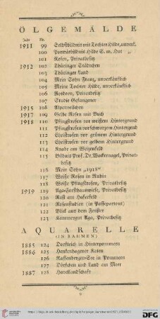 Aquarelle (Nr. 124-237)