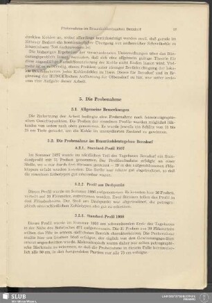 5. Die Probenahme