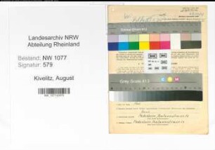 Entnazifizierung August Kivelitz , geb. 27.04.1898 (Polizist)