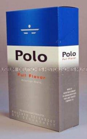 Zigarettenschachtel (Attrappe) in übergroßer Form "Polo"-Zigaretten