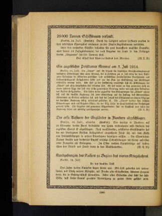 Der erste Ansturm der Engländer in Flandern abgeschlagen.