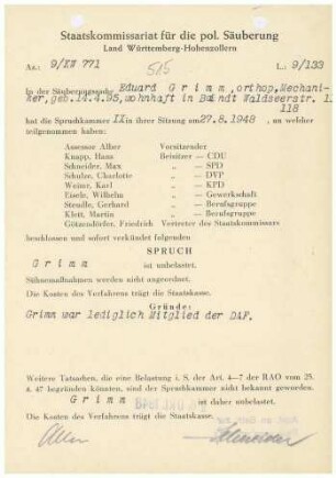 Grimm, Eduard