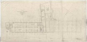Gsaenger, Gustav; München; Stadtmuseum, Erweiterung - Erweiterung 1. Bauabschnitt, Tektur (Grundriss Keller)