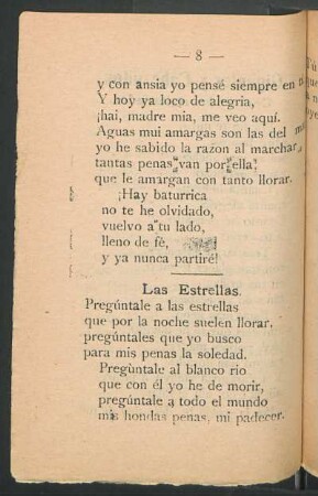 Las estrellas : [Canción]