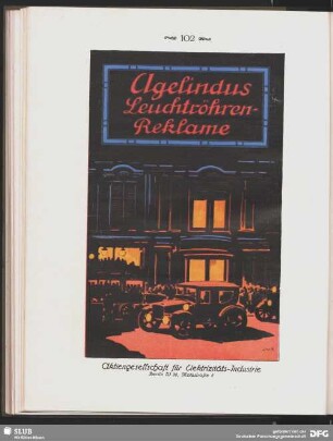 Agelindus Leuchtröhren-Reklame