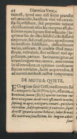 De Motu & Quiete.