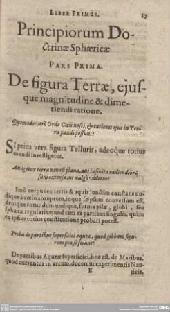 Principiorum Doctrinae Sphaericae