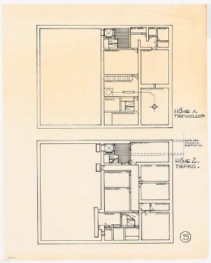 Physikalische Institute der Universität Köln: Grundriss Tiefkeller, 1:100