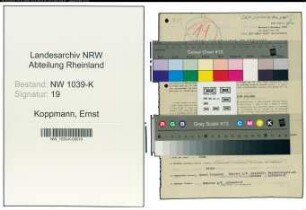 Entnazifizierung Ernst Koppmann , geb. 12.10.1900 (Haendler)