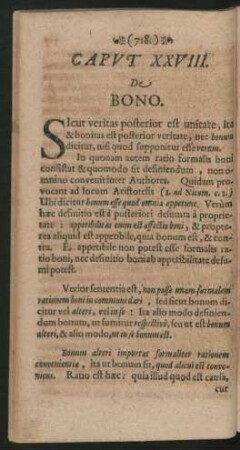 Caput XXVIII. De Bono.