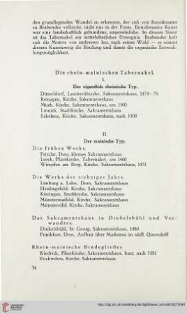 Die rhein-mainischen Tabernakel
