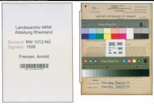Entnazifizierung Arnold Frenzen , geb. 26.01.1899 (Landwirt)