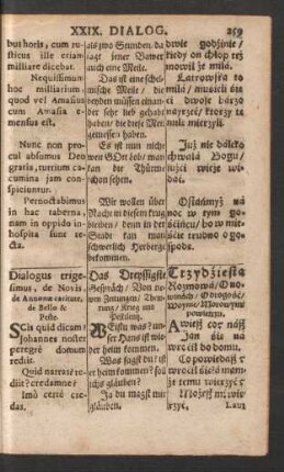 Dialogus trigesimus = Das Dreyssigste Gespräch = Trzydziesta Rozmowa