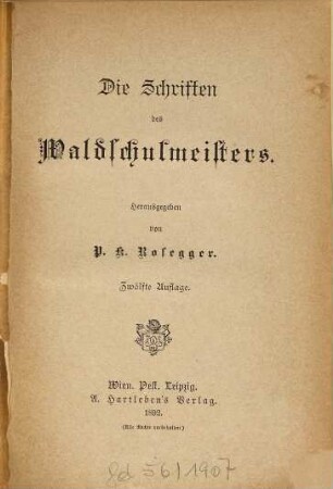 Ausgewählte Schriften, 2
