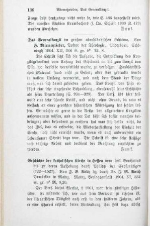 136 [Rezension] Bliemetzrieder, Franz P., Das Generalkonzil im Großen Abendländischen Schisma