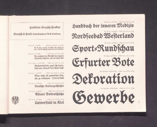 Halbfette Henzsch-Fraktur