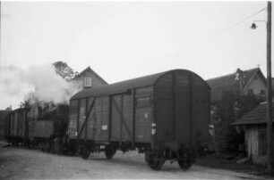 Lok 12, Rangieren am Trochtelfinger Lagerhaus (Bahnhof), Wageneinstellen