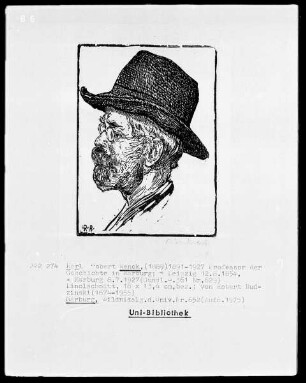 Karl Robert Wenck (1854-1927), 1891-1927 Professor der Geschichte in Marburg