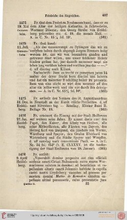 Regesten 1475 - 1476