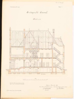 Amtsgericht, Hennef: Schnitt 1:100