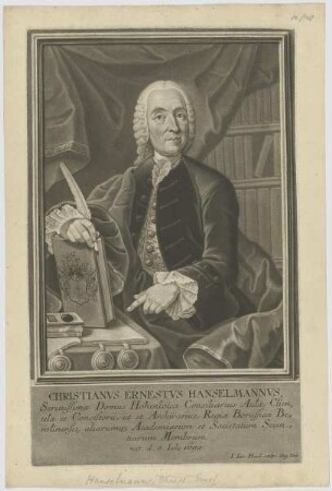 Bildnis des Christianvs Ernestvs Hanselmannvs