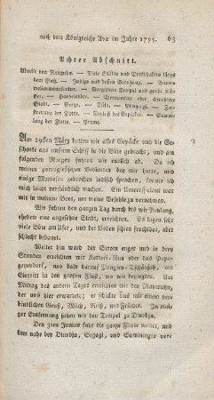 Achter Abschnitt. Abreise von Ranguhn. - ...