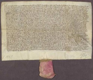 Margarethe, Tochter des Siebold, beide zu Ispringen, zahlt jährlich zwölf Schilling Pfennige an das Frauenkloster zu Pforzheim.