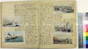 Reisetagebuch des Kaufmanns, Dichters und Amateurbotanikers Wilhelm Gerhard von seinen Reisen nach Norddeutschland und durch die Thüringer Staaten, mit getrockneten Pflanzen