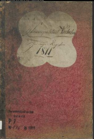 Zivilstandsregister der Munizipalität Vorhelm (H 1811). (Gemeinde: Vorhelm, Kreis Beckum)