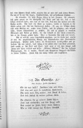 An Gewisse. Von Gutsav Falke (Hamburg).