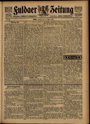 Ausgabe vom Freitag, den 17. April 1903.
