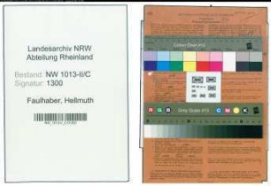 Entnazifizierung Hellmuth Faulhaber , geb. 12.09.1920 (Schneider)