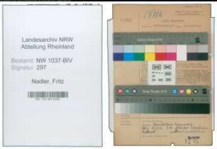 Entnazifizierung Fritz Nadler , geb. 27.10.1909 (Werkhelfer)