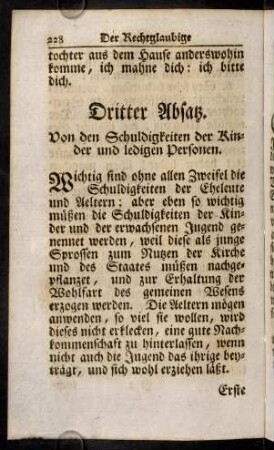 228-243, Erste Lehre. Von den Schuldigkeiten der Kinder insgemein