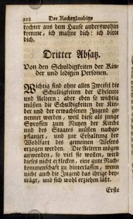 228-243, Erste Lehre. Von den Schuldigkeiten der Kinder insgemein