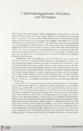 2. Entwicklungsphasen, Absichten und Techniken