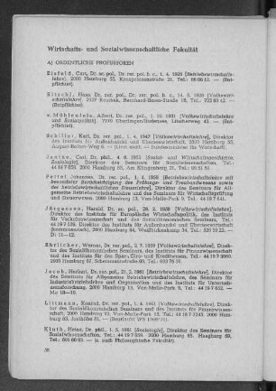 Wirtschafts- und Sozialwissenschaftliche Fakultät