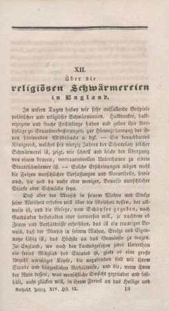 257-260 Ueber die religiösen Schwärmereien in England
