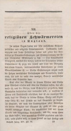 257-260 Ueber die religiösen Schwärmereien in England
