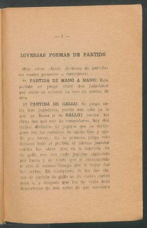 Diversas formas de partido