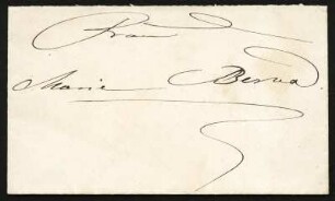 Brief von Clara Schumann an Marie Berna : Brief von Clara Schumann an Marie Berna (Marie von Oriola). Berlin, 29.03.1874. Briefumschlag (Kuvert) Vorderseite. Dresden: SLUB Mscr.Dresd.App.204,132b