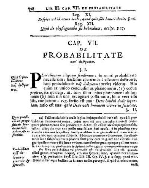 Cap. VII. De Probabilitate κατ' ἅνθρωπου.